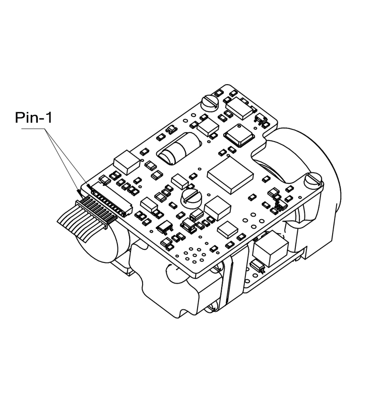 Drawing of 3000m Stable Eye-safe Laser Rangefinder Module