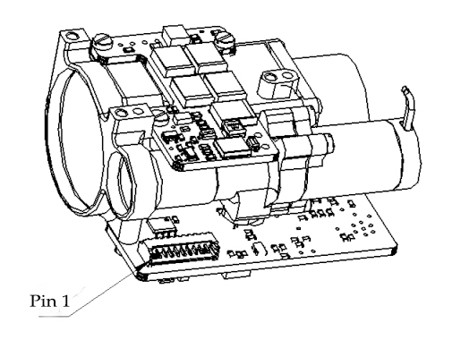 Drawing of 5000m Laser Ranging Module for Drone